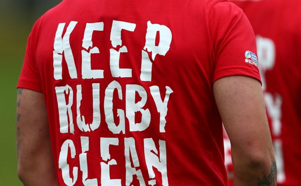 "Keep Rugby Clean" es una de las campañas de la World Rugby.